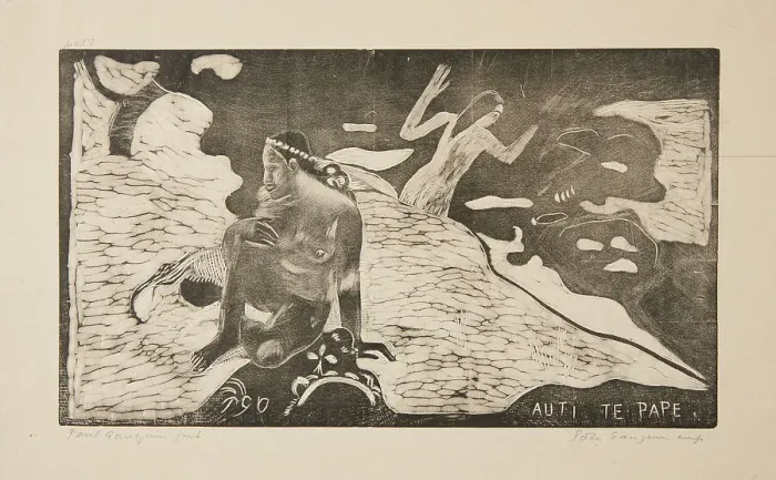 Framed Print : Auti Te Pape, 1868-94; Printed 1921. Creator: Paul Gauguin Framed Print : Auti Te Pape, 1868-94; Printed 1921. Creator: Paul Gauguin