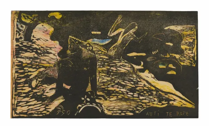Framed Print : Auti te pape (Women at the River), from the Noa Noa Suite, 1893 / 94. Creator: Paul Gauguin Framed Print : Auti te pape (Women at the River), from the Noa Noa Suite, 1893 / 94. Creator: Paul Gauguin