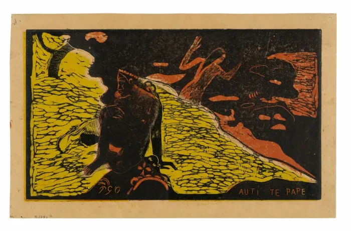 Framed Print : Auti te pape (Women at the River), from the Noa Noa Suite, 1894. Creator: Paul Gauguin Framed Print : Auti te pape (Women at the River), from the Noa Noa Suite, 1894. Creator: Paul Gauguin