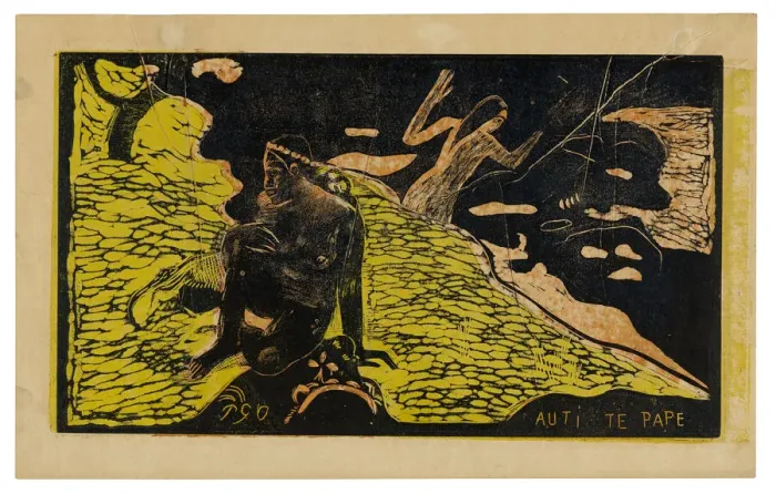 Framed Print : Auti te pape (Women at the River), from the Noa Noa Suite, spring / summer 1894 Framed Print : Auti te pape (Women at the River), from the Noa Noa Suite, spring / summer 1894