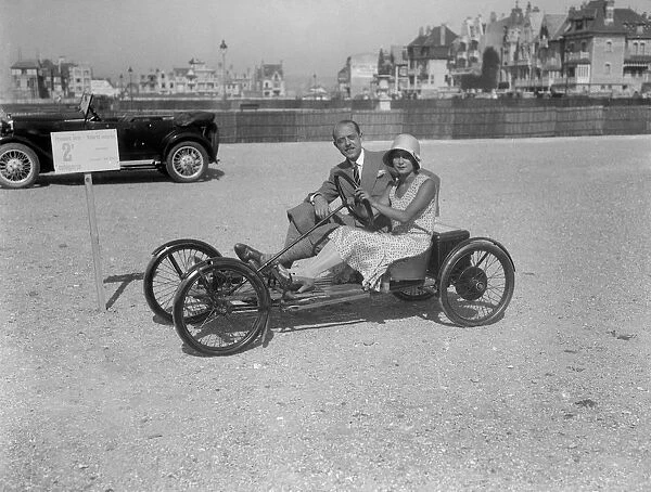 Auto Red Bug electric buckboard at Boulogne Motor Week, France, 1928. Artist: Bill Brunell