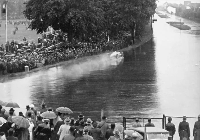 Framed Print : Auto Union in action at the Avus motor racing circuit, Berlin, Germany, 1934 Framed Print : Auto Union in action at the Avus motor racing circuit, Berlin, Germany, 1934