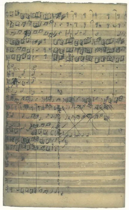 Framed Print : Autograph manuscript of the Cantata O Ewigkeit, du Donnerwort (O eternity, you word of thunder), 172 Framed Print : Autograph manuscript of the Cantata O Ewigkeit, du Donnerwort (O eternity, you word of thunder), 172
