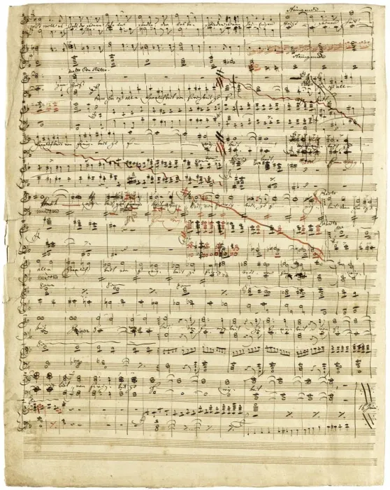 Framed Print : Autograph manuscript of Das Liebesmahl der Apostel, 1843 Framed Print : Autograph manuscript of Das Liebesmahl der Apostel, 1843