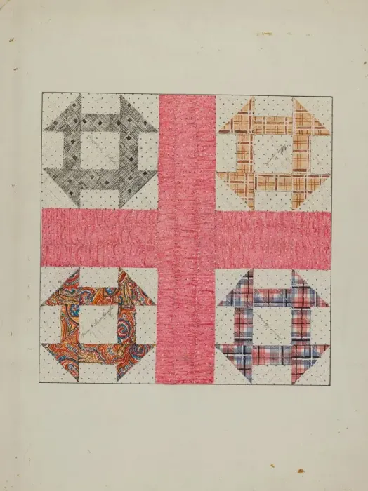 Framed Print : Autographed Quilt, c. 1940. Creator: Margaret Linsley Framed Print : Autographed Quilt, c. 1940. Creator: Margaret Linsley