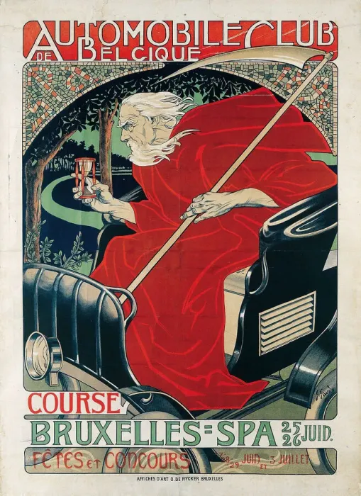 Framed Print : Automobile Club Belgique. Course Bruxelles - Spa, 1898. Creator: Gaudy Framed Print : Automobile Club Belgique. Course Bruxelles - Spa, 1898. Creator: Gaudy