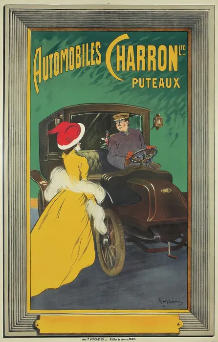 Framed Print : Automobiles Charron, c. 1906. Creator: Cappiello, Leonetto (1875-1942) Framed Print : Automobiles Charron, c. 1906. Creator: Cappiello, Leonetto (1875-1942)