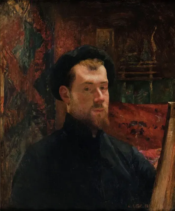 Framed Print : Autoportrait, between 1880 and 1889. Creator: Charles Cottet Framed Print : Autoportrait, between 1880 and 1889. Creator: Charles Cottet