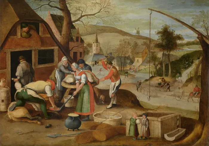 Framed Print : Autumn, 1607. Creator: Abel Grimmer Framed Print : Autumn, 1607. Creator: Abel Grimmer