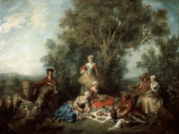 Framed Print : The Autumn, 1738. Artist: Nicolas Lancret Framed Print : The Autumn, 1738. Artist: Nicolas Lancret