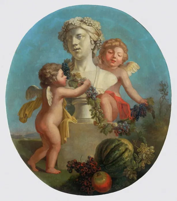 Framed Print : Autumn, 1776. Creator: FR Monogrammist Framed Print : Autumn, 1776. Creator: FR Monogrammist