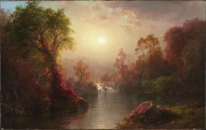 Framed Print : Autumn, 1875. Creator: Frederic Edwin Church