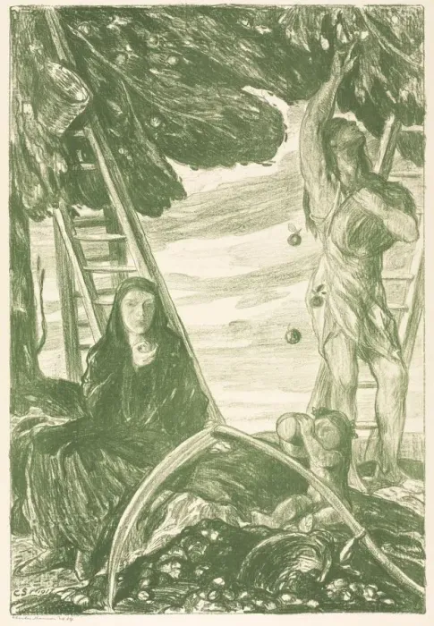 Framed Print : Autumn, 1917. Creator: Charles Hasslewood Shannon (British, 1863-1937) Framed Print : Autumn, 1917. Creator: Charles Hasslewood Shannon (British, 1863-1937)