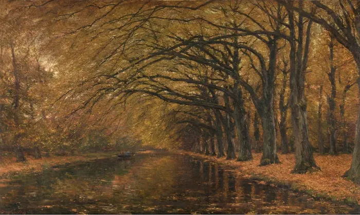 Framed Print : Autumn, c1880-1940. Creator: Franz Courtens Framed Print : Autumn, c1880-1940. Creator: Franz Courtens