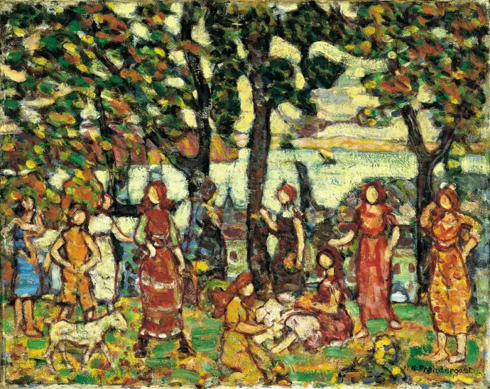 Framed Print : Autumn, ca. 1918-1923. Artist: Prendergast, Maurice Brazil (1858-1924) Framed Print : Autumn, ca. 1918-1923. Artist: Prendergast, Maurice Brazil (1858-1924)