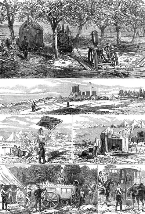 Framed Print : The Autumn Campaign: sketches in the Southern Camp, 1872. Creator: Unknown Framed Print : The Autumn Campaign: sketches in the Southern Camp, 1872. Creator: Unknown