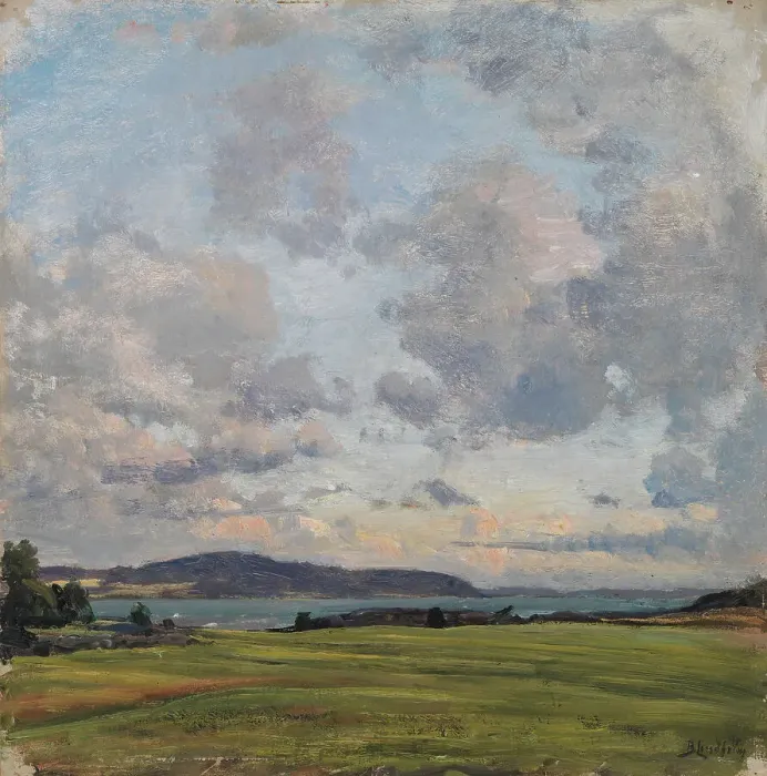 Framed Print : Autumn clouds, 1890-1899. Creator: Berndt Lindholm Framed Print : Autumn clouds, 1890-1899. Creator: Berndt Lindholm