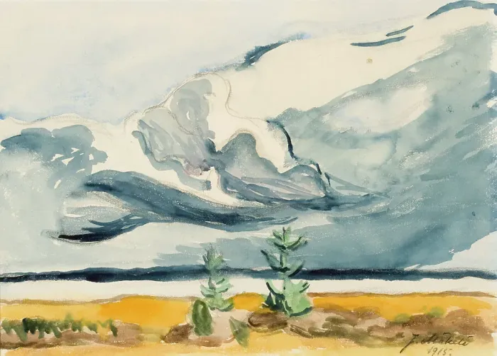 Framed Print : Autumn Clouds, 1915. Creator: Juho Makela Framed Print : Autumn Clouds, 1915. Creator: Juho Makela