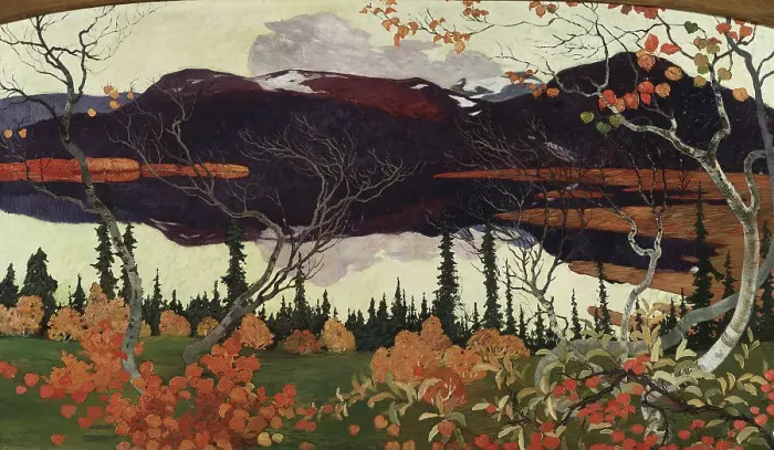 Framed Print : Autumn. Creator: Helmer Osslund Framed Print : Autumn. Creator: Helmer Osslund