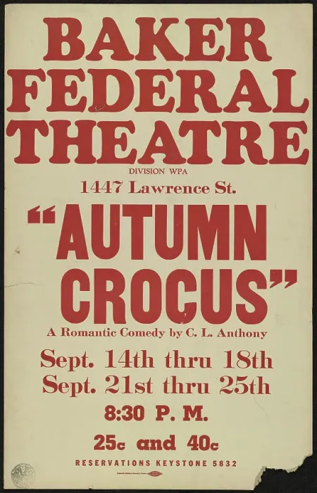 Framed Print : Autumn Crocus, Denver, [1930s]. Creator: Unknown