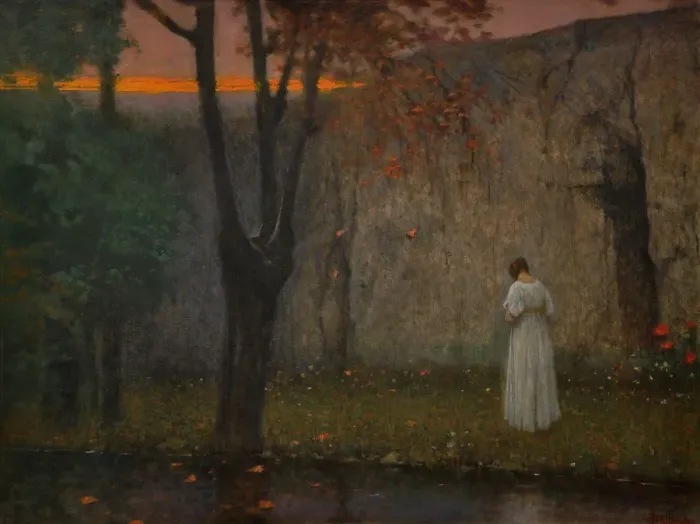 Framed Print : Autumn dawn, 1910. Artist: Schikaneder, Jakub (1855-1924) Framed Print : Autumn dawn, 1910. Artist: Schikaneder, Jakub (1855-1924)