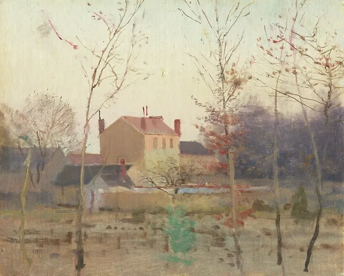 Framed Print : Autumn at the Edge of a City, 1895-1900. Creator: Ladislav Mednyanszky Framed Print : Autumn at the Edge of a City, 1895-1900. Creator: Ladislav Mednyanszky