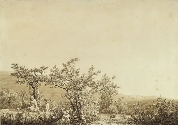 Framed Print : Autumn - Evening - Maturity (from the seasons, times of day, and ages of man cycle), 1803. Creator: Friedrich; Caspar David (1774-1840) Framed Print : Autumn - Evening - Maturity (from the seasons, times of day, and ages of man cycle), 1803. Creator: Friedrich; Caspar David (1774-1840)