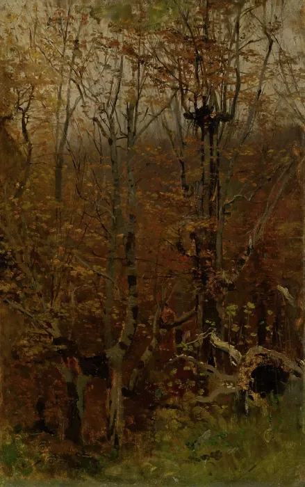 Framed Print : Autumn Hardwood Forest, 1878-1882. Creator: Ladislav Mednyanszky Framed Print : Autumn Hardwood Forest, 1878-1882. Creator: Ladislav Mednyanszky
