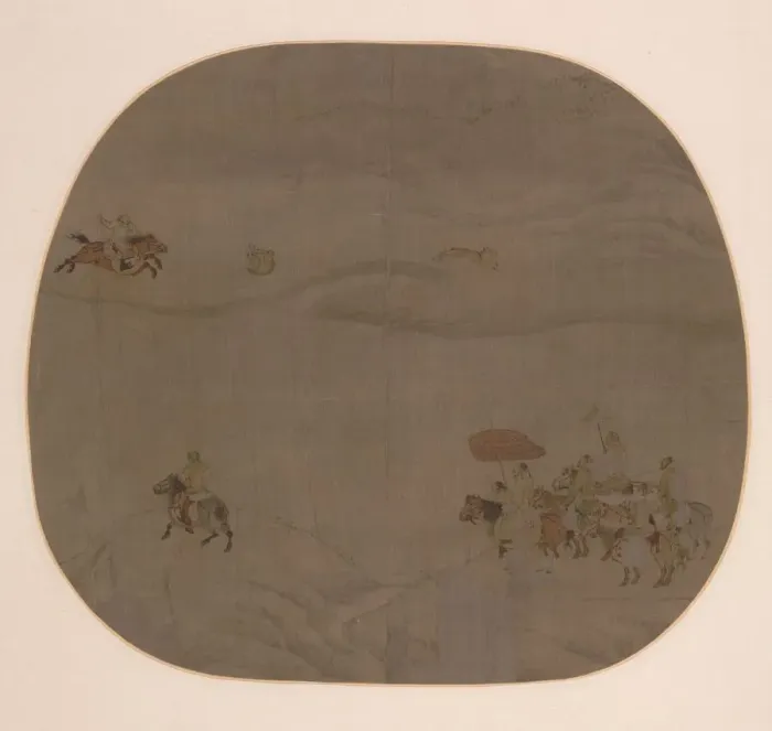 Framed Print : The Autumn Hunt, c. 1201-4. Creator: Chen Juzhong (Chinese), attributed to Framed Print : The Autumn Hunt, c. 1201-4. Creator: Chen Juzhong (Chinese), attributed to