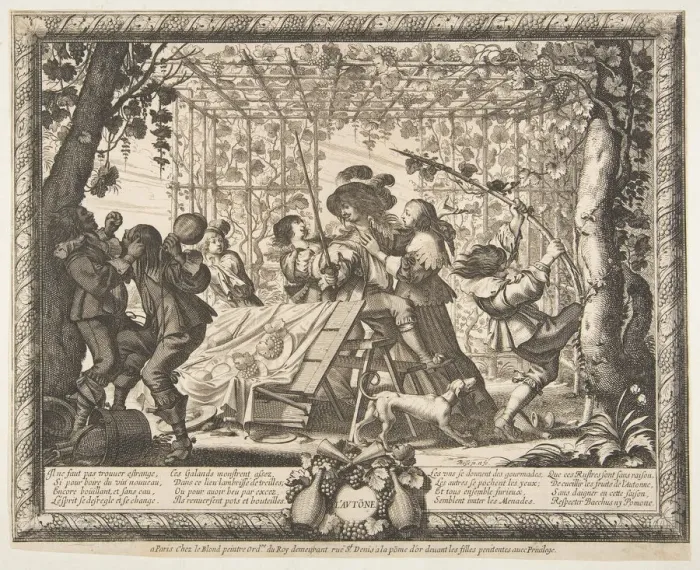 Framed Print : Autumn (L Automne), ca. 1637. Creator: Abraham Bosse Framed Print : Autumn (L Automne), ca. 1637. Creator: Abraham Bosse