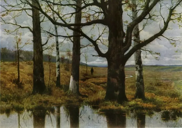 Framed Print : Autumn Landscape, c1908, (1965). Creator: Konstantin Yakovlevich Kryzhitsky Framed Print : Autumn Landscape, c1908, (1965). Creator: Konstantin Yakovlevich Kryzhitsky