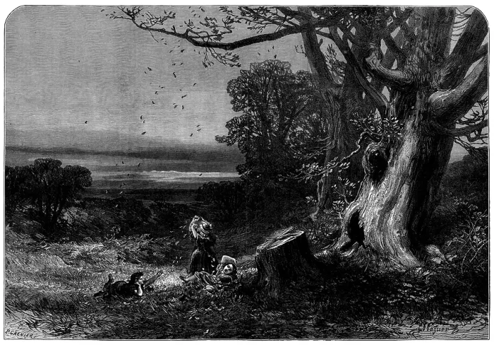 Framed Print : Autumn Leaves, 1873. Creator: Wagner Framed Print : Autumn Leaves, 1873. Creator: Wagner