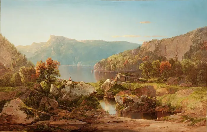Framed Print : Autumn Morning on the Potomac, c1860s. Creator: William Louis Sonntag Framed Print : Autumn Morning on the Potomac, c1860s. Creator: William Louis Sonntag