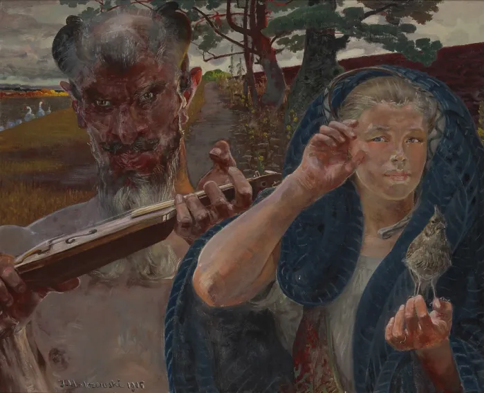 Framed Print : Autumn Song, 1906. Creator: Jacek Malczewski Framed Print : Autumn Song, 1906. Creator: Jacek Malczewski
