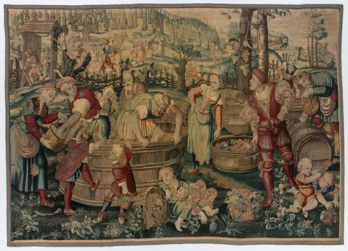 Framed Print : Autumn: Vintage Scene (From Set of Four Seasons), late 1600s - early 1700s. Creator Framed Print : Autumn: Vintage Scene (From Set of Four Seasons), late 1600s - early 1700s. Creator