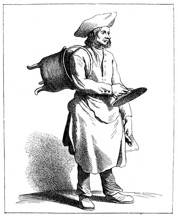 Framed Print : An Auvergnat Tinker, 1737-1742. Artist: Bouchardon Framed Print : An Auvergnat Tinker, 1737-1742. Artist: Bouchardon