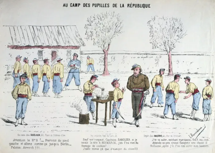 Framed Print : Aux Camp des Pupilles de la Republique, 1871 Framed Print : Aux Camp des Pupilles de la Republique, 1871