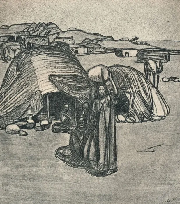 Framed Print : Aux Portes Du Desert, c1920, (1923). Artist: Maxime Dethomas Framed Print : Aux Portes Du Desert, c1920, (1923). Artist: Maxime Dethomas