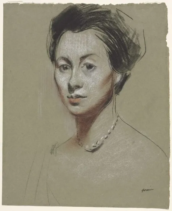Framed Print : Ava Mendelsohn, fourth quarter 1800s or first third 1900s. Creator: Jean Louis Forain (French Framed Print : Ava Mendelsohn, fourth quarter 1800s or first third 1900s. Creator: Jean Louis Forain (French