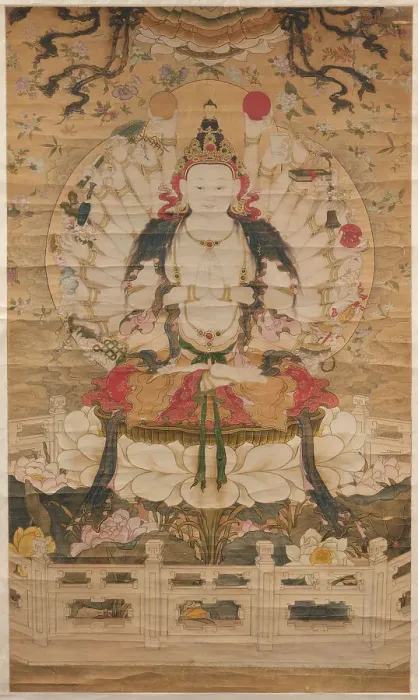 Framed Print : Avalokiteshvara, 18th century. Creator: Chinese Master Framed Print : Avalokiteshvara, 18th century. Creator: Chinese Master