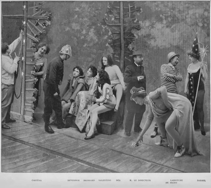 Framed Print : Avant Les Trois Coups, 1900 Framed Print : Avant Les Trois Coups, 1900