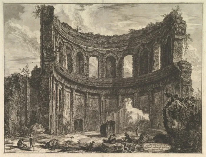 Framed Print : Avanzi del Tempio detto di Apollo nella Villa Adriana vicino a Tivoli (Hadrians Villa Framed Print : Avanzi del Tempio detto di Apollo nella Villa Adriana vicino a Tivoli (Hadrians Villa