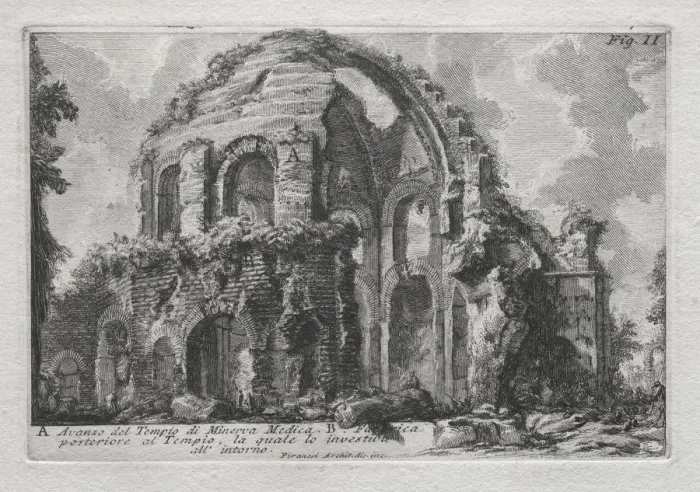 Framed Print : Avanzo del Tempio di Minerva Medica. Creator: Giovanni Battista Piranesi (Italian, 1720-1778) Framed Print : Avanzo del Tempio di Minerva Medica. Creator: Giovanni Battista Piranesi (Italian, 1720-1778)