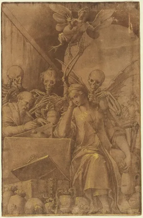 Framed Print : Avarice, 1590. Creator: Jacopo Ligozzi Framed Print : Avarice, 1590. Creator: Jacopo Ligozzi