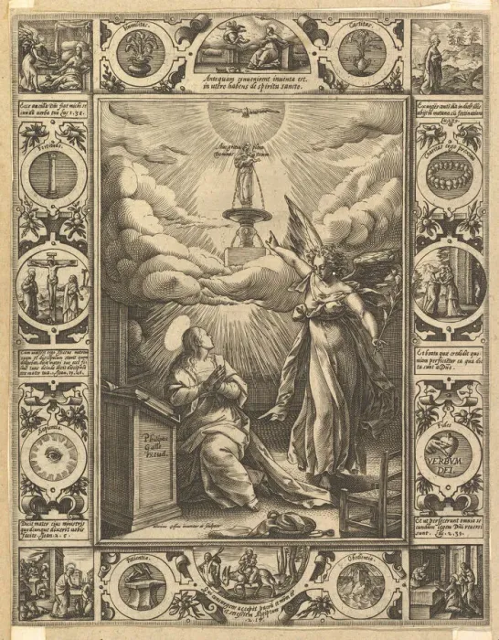 Framed Print : Ave Maria, from Allegorical Scenes on the Life of Christ Framed Print : Ave Maria, from Allegorical Scenes on the Life of Christ