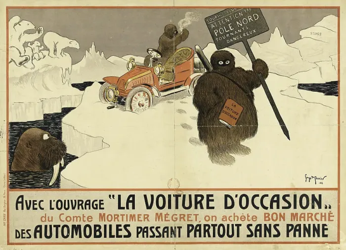 Framed Print : Avec l'ouvrage La voiture d'occasion du comte Mortimer Mégret, on achète bon marché des... 1904. Creator: Meunier, Henri Georges (1873-1922). Avec l'ouvrage La voiture d'occasion du comte Mortimer Mégret Framed Print : Avec l'ouvrage La voiture d'occasion du comte Mortimer Mégret, on achète bon marché des... 1904. Creator: Meunier, Henri Georges (1873-1922). Avec l'ouvrage La voiture d'occasion du comte Mortimer Mégret