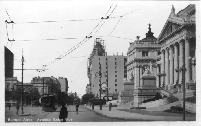 Framed Print : Avenida Entre Rios, Buenos Aires, Argentina, c1900s Framed Print : Avenida Entre Rios, Buenos Aires, Argentina, c1900s