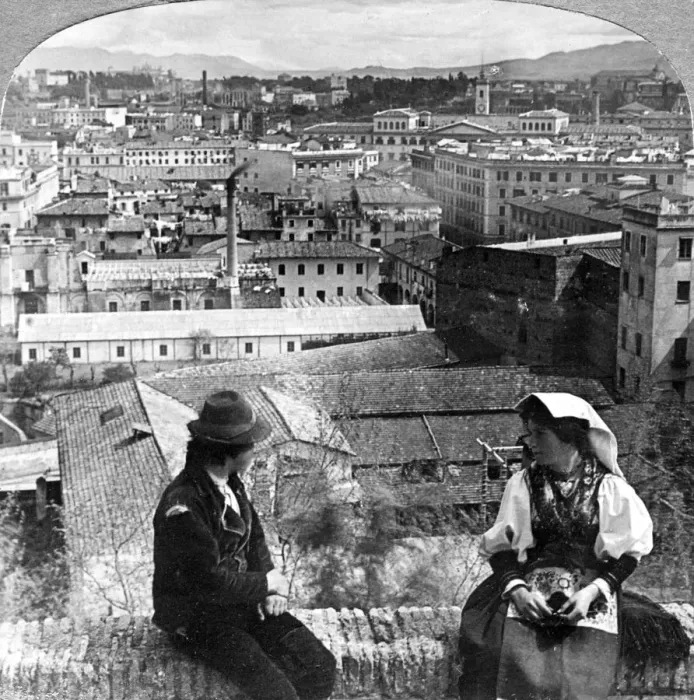 Framed Print : Aventine Hill and the Alban Hills, Rome, Italy. Artist: Underwood & Underwood Framed Print : Aventine Hill and the Alban Hills, Rome, Italy. Artist: Underwood & Underwood
