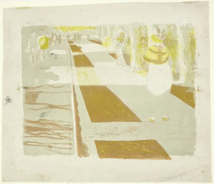 Framed Print : The Avenue, 1899. Creator: Edouard Vuillard Framed Print : The Avenue, 1899. Creator: Edouard Vuillard