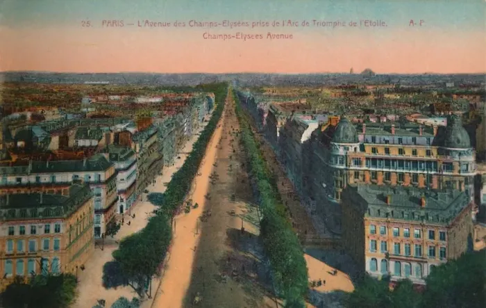 Framed Print : The Avenue des Champs-Elysees, Paris, c1920 Framed Print : The Avenue des Champs-Elysees, Paris, c1920